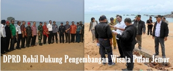 DPRD Rohil Dukung Pengembangan Wisata Pulau Jemur