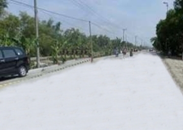 Realisasi DAK 2016, Rigid Jalan Kecamatan Bagansiapiapi Hampir Rampung