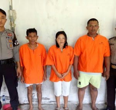 Tiga Pelaku “ Pembunuhan Mayat Laki Laki Terapung Disungai Rokan Ditangkap Sat Reskrim Polres Rohil Dan Polsek Rimba Melintang”
