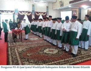 Pengurus PD Al-Jam’iyatul Washliyah Kabupaten Rokan Hilir Resmi Dilantik