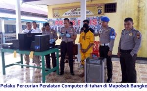 Mapolsek Bangko Ungkap Tiga Kasus dan 5 Tersangka dalam sebulan ini