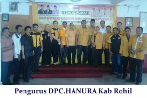 Pelantikan Pengurus PAC Hanura SeRohil  di Agendakan oleh Pengurus DPC.Hanura Rohil