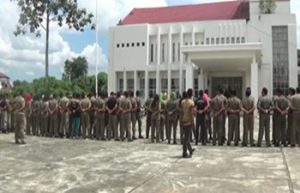 Satpol PP Rohil Kerahkan Dua Pleton Personel untuk Tertibkan PKL