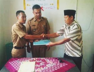 Mantan Datuk Penghulu Labuhan Tangga Hilir Lakukan Sertijab Kepada PJS Penghulu Baru