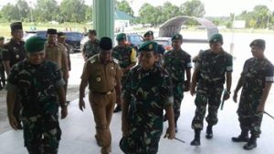 Pembukaan Kegiatan Gladi Posko di Makodim 0321/Rohil