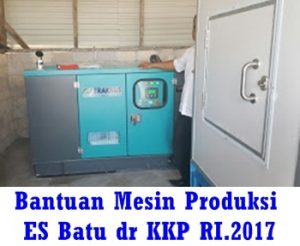 Dinas Perikanan Rohil Terima Bantuan Mesin Produksi ES Batu dari KKP RI.