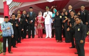 Upacara Hut RI Ke 72 Dirohil Yang Di Pimpin Bupati Rokan Hilir. H.Suyatno.Amp