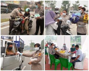 Mantap..!! Polres Siak Dirikan Posko Kesehatan Pengobatan Gratis