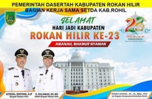 Bagian Kerjasama Setda Kab.Rohil : Selamat Hari Jadi Kabupaten Rokan Hilir Yang Ke 23 Tahun
