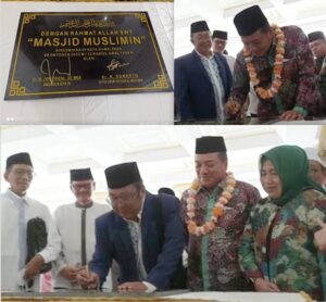 Dr. H. Jhon Erizal.SE.,MBA Dan dr.H.Sunaryo Resmikan Pengunaan Mesjid Muslimin Islamic Center (MIC) Kota Dumai  Dana Bantuan Dari CSR Bank BSI dan Donasi