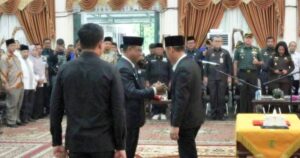 Afrizal Sintong .S.IP Bupati Rohil , Lantik Fauzi Efrizal Sebagai Sekda Rohil