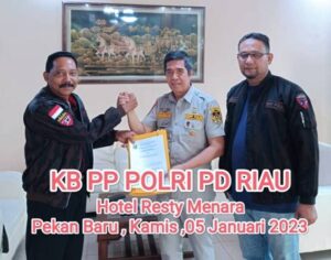 Sutrisno dan H.Yan Faizal Pemegang Mandat Kereteker KB PP POLRI PD RIAU Untuk Rokan Hilir
