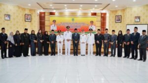 Wabup Rohil H Sulaiman Lantik Sejumlah Pejabat Baru di Lingkungan Pemkab Rohil