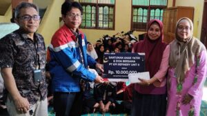 Program Rabu Ceria Berlanjut, PT KPI RU Dumai Santuni Anak Yatim di 2 Panti Asuhan