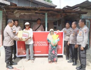 Dalam Rangka Hari Bhayangkara Ke -77 Tahun 2023 , Polres Dumai Bersama Polsek Dan Jajaran Secara Serentak Menggelar Bhakti Sosial