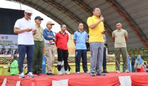 Polres Dumai Menggelar Senam Sinergi Pemko Dumai Dan TNI – Polri Kota Dumai