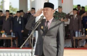 Bupati Rohil Pimpin Upacara Harkitnas Sampaikan Amanat Menteri Kominfo