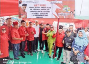 PDIP Berikan Sembako Dan Pelayanan Gratis , Di RS Apung Laksamana Malahayati