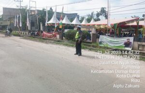 Satlantas Polres Dumai Dalam Kegiatan Operasi Patuh Lancang Kuning 2023