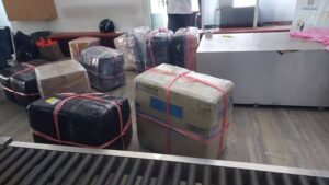 BC Dumai Bersama Satgas Celebes BAIS TNI Berhasil Amankan Barang Bawaan Penumpang