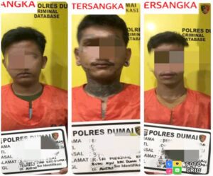 Unit Pidum Satreskrim Polres Dumai , Berhasil Amankan Tiga Pelaku Pengelapan Dalam Jabatan Di J-Mex