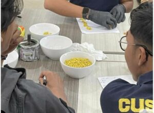 Bea Cukai Dumai , Amankan ±19.516 butir ( 5,37 Kilo gram ) Ekstasi Asal Malasia