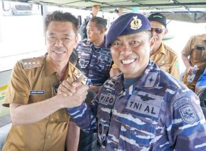 Bupati Rohil Saksikan Penyerahan Pengelolaan Pulau Jemur Diserahkan ke Lanal Dumai