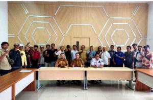 Diskominfotiks adakan Pertemuan dengan Penurus Organisasi Pers Dan Progres Pencairan Kerja Sama Media