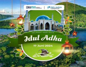 Pelindo Cabang Dumai Mengucapkan Selamat Hari Raya Idul Adha 10 Dzulhijjah 1445 H ( 17 Juni 2024 )