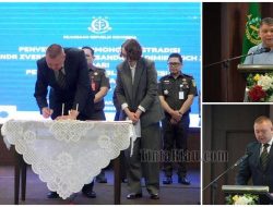 Plt. JAM-Bin R. Narendra Jatna Pimpin Proses Penyarahan Ekstradisi ke Pemerintah Federasi Rusia