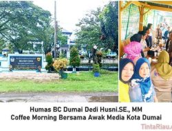 Humas BC Dumai Dedi Husni.SE., MM Coffee Morning Bersama Awak Media