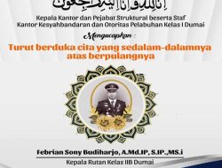 Keluarga Besar Kantor KSOP I Dumai.”Turut Berduka cita Yang Sedalam Dalamnya Atas Berpulangnya FEBRIAN SONY BUDIHARJO. A.Md.IP., S.PI., MS.i”