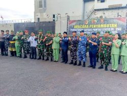 Kepala KSOP Dumai Capt. Diaz Saputra Turut Hadiri Penyambutan Satgas Yonif 131/BRS