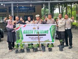 Polsek Dumai Timur Tanam 22 Pohon Produktif, Dukung Hari Pohon Nasional dan Gerakan Penghijauan Polri