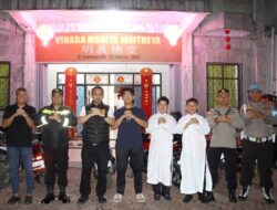 Kapolres Dumai Pantau Kamtibmas Saat Ibadah Malam Tahun Baru Imlek 2577 Kongzili / Saka