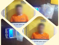 Miliki Sabu dan Pil Extaci, Dua Pria Diamankan Opsnal Polsek Dumai Barat
