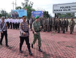 Dandim 0321/Rohil Hadiri Apel Gelar Pasukan Operasi Patuh Lancang kuning 2026. Perkuat Sinergi TNI-Polri
