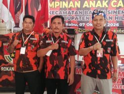 Ariston Tampubolon Terpilih Secara  Aklamasi Pimpin PAC Pemuda Pancasila Bagan Sinembah